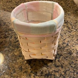 Longaberger desk accessories basket